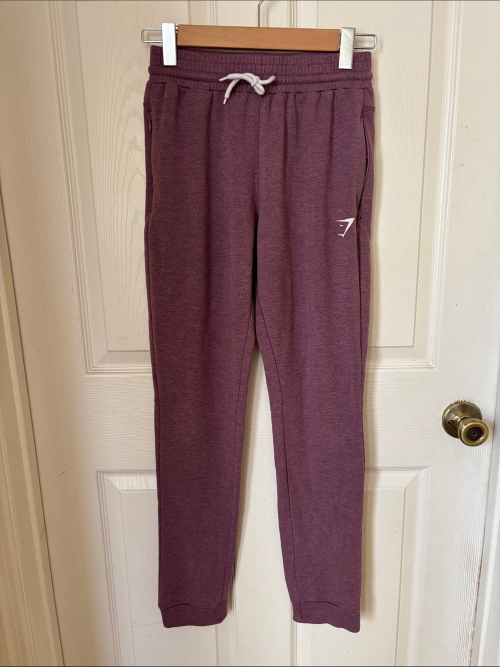 Gymshark Maroon Drawstring Track Joggers